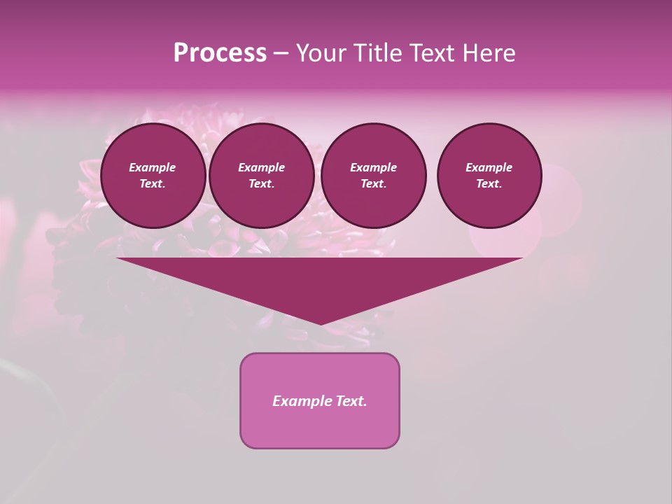 Object Beautiful Purple PowerPoint Template