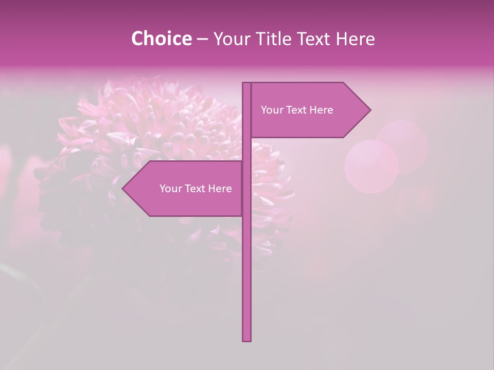 Object Beautiful Purple PowerPoint Template