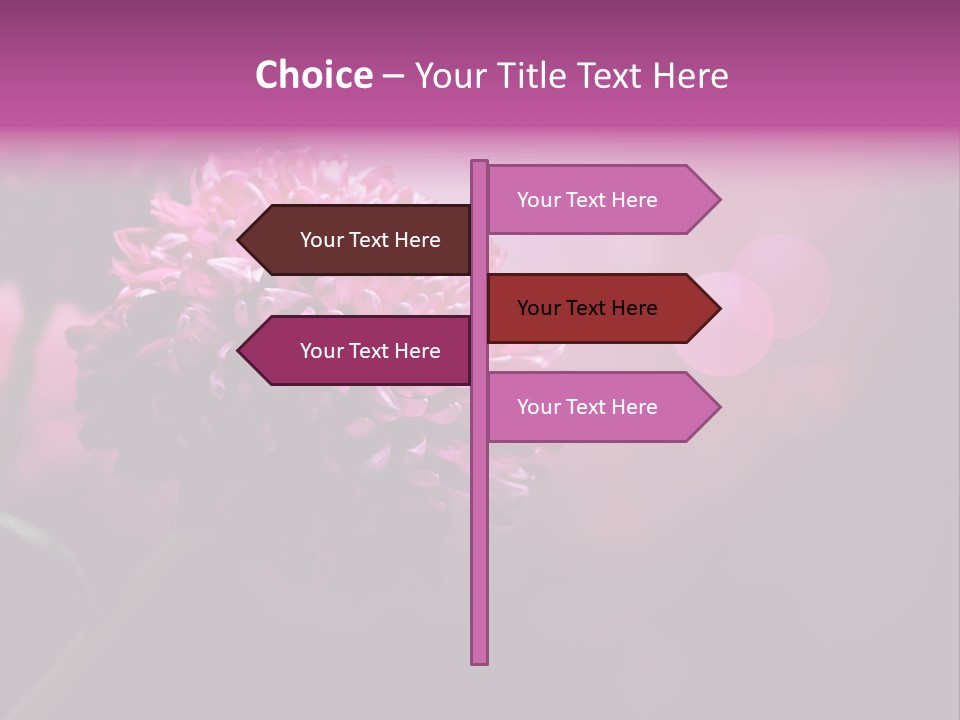 Object Beautiful Purple PowerPoint Template