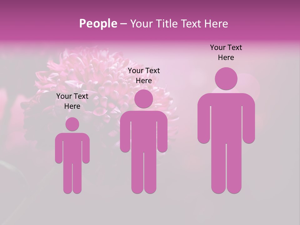 Object Beautiful Purple PowerPoint Template