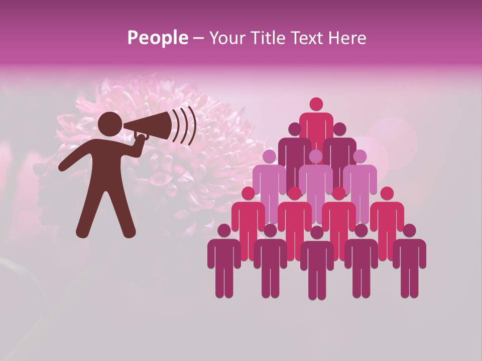 Object Beautiful Purple PowerPoint Template
