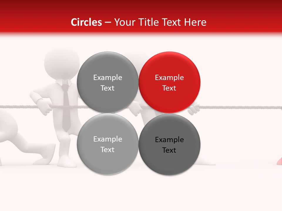 War Red Men PowerPoint Template