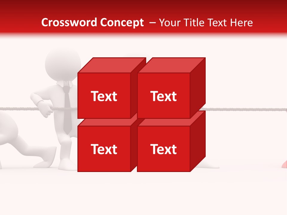 War Red Men PowerPoint Template