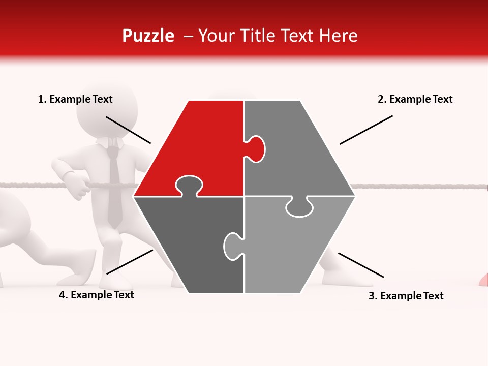 War Red Men PowerPoint Template