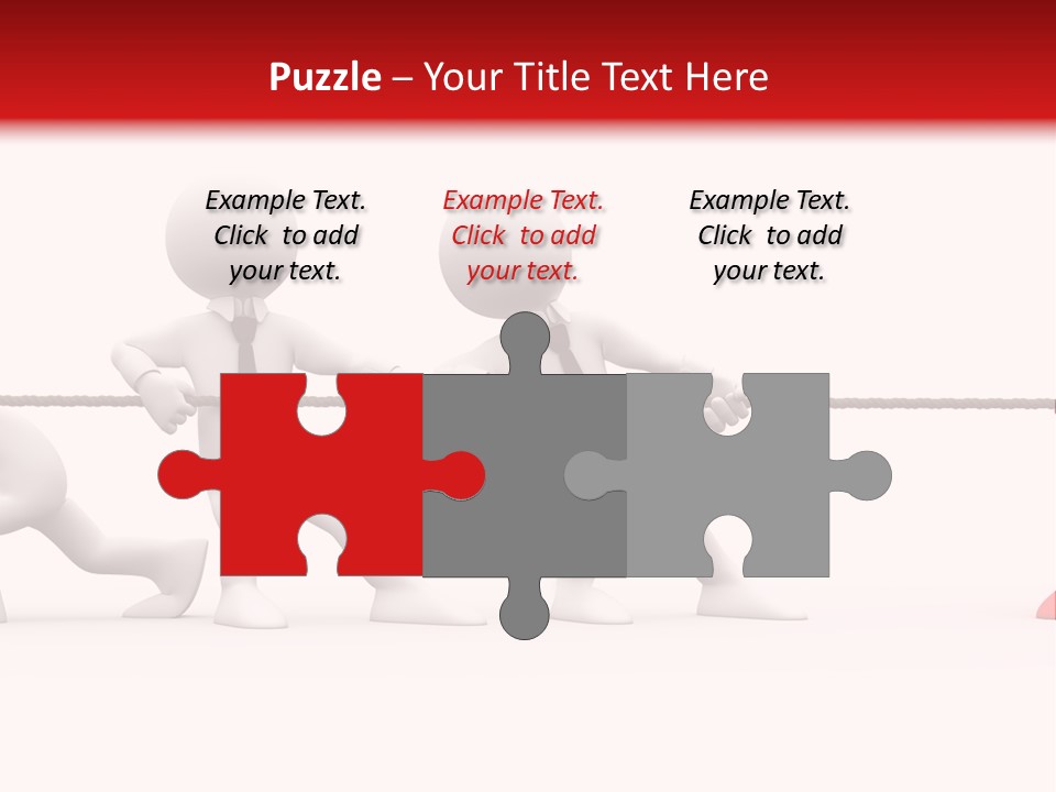 War Red Men PowerPoint Template