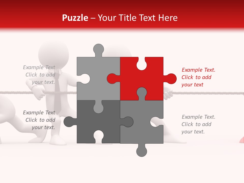 War Red Men PowerPoint Template