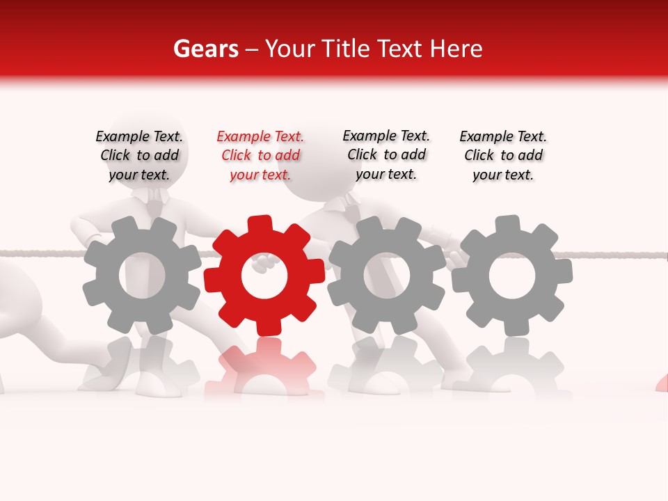 War Red Men PowerPoint Template