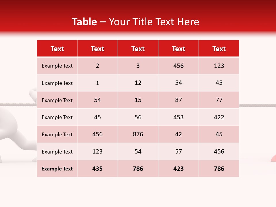 War Red Men PowerPoint Template