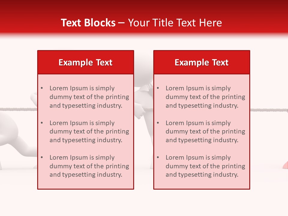 War Red Men PowerPoint Template
