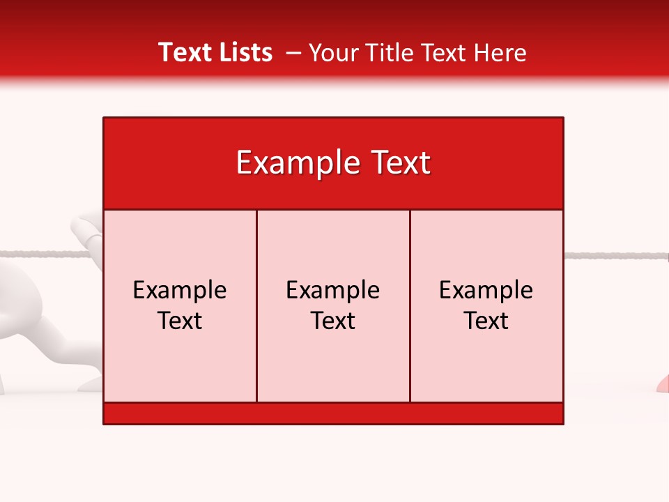 War Red Men PowerPoint Template