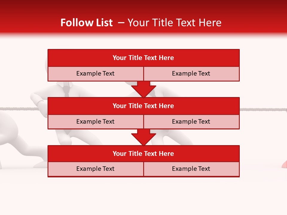 War Red Men PowerPoint Template