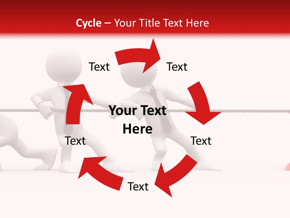 War Red Men PowerPoint Template