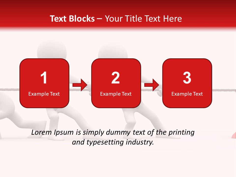 War Red Men PowerPoint Template