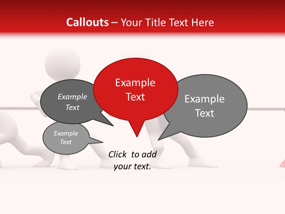 War Red Men PowerPoint Template