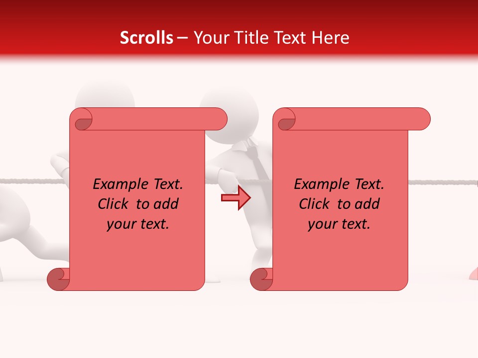 War Red Men PowerPoint Template