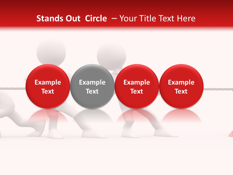 War Red Men PowerPoint Template