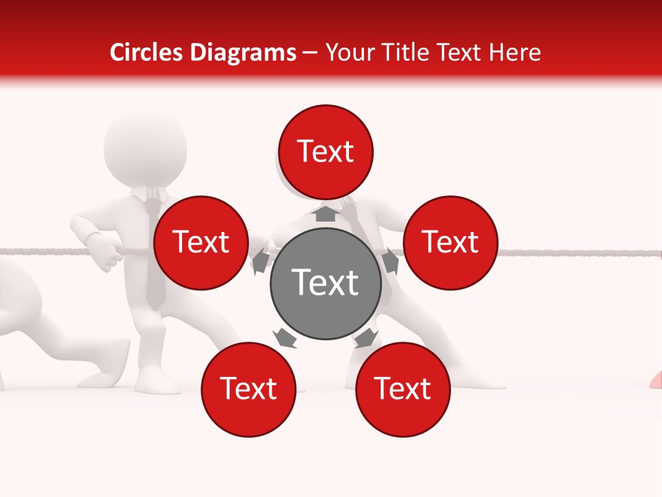 War Red Men PowerPoint Template