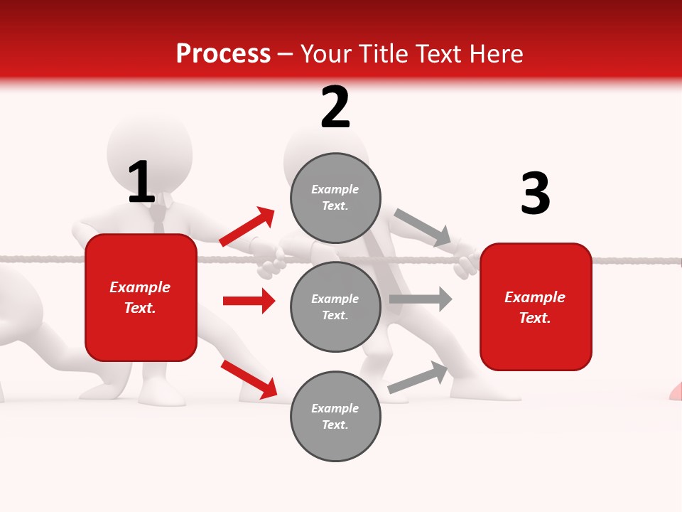 War Red Men PowerPoint Template