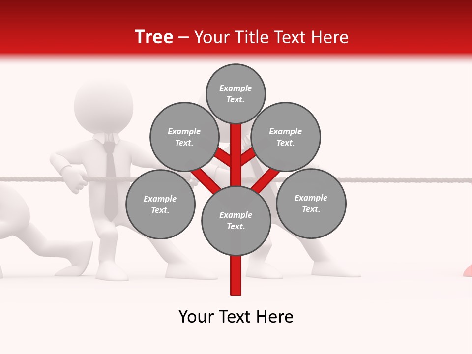 War Red Men PowerPoint Template