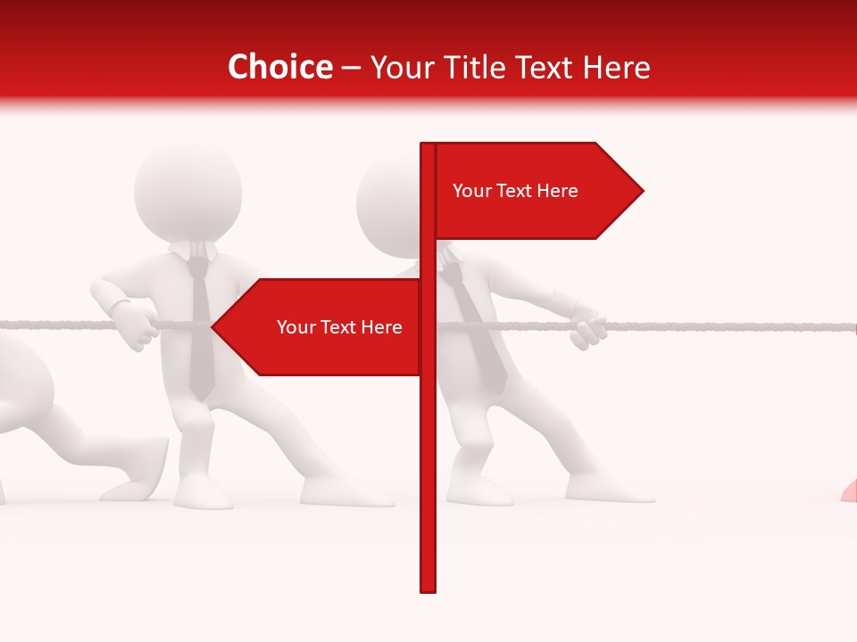 War Red Men PowerPoint Template