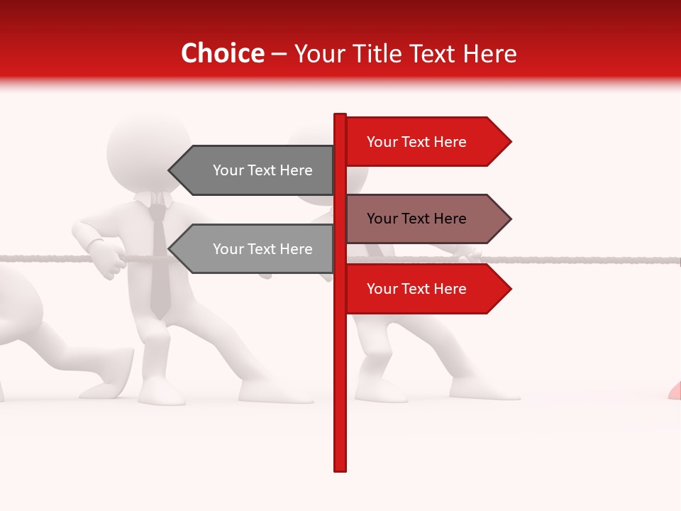 War Red Men PowerPoint Template