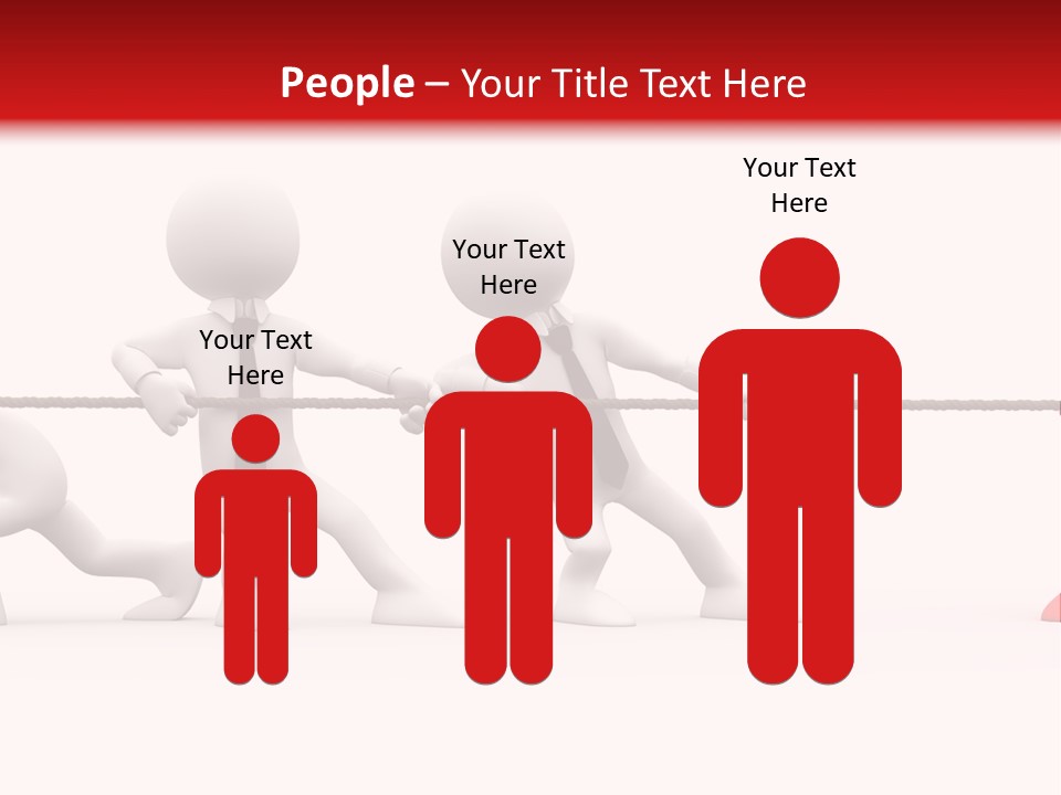 War Red Men PowerPoint Template