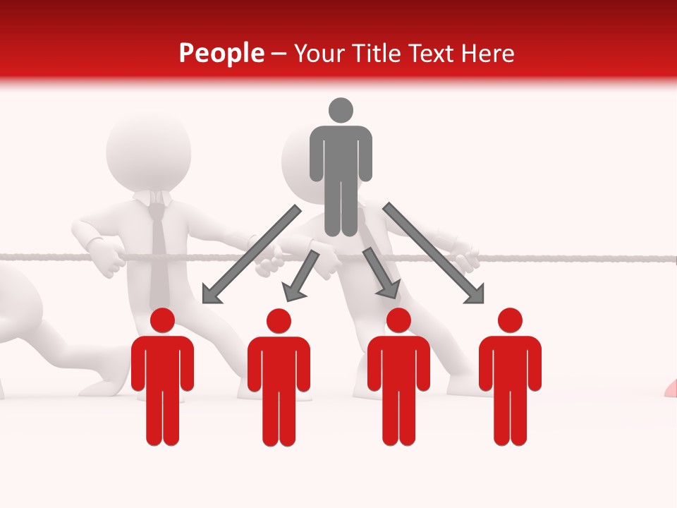 War Red Men PowerPoint Template