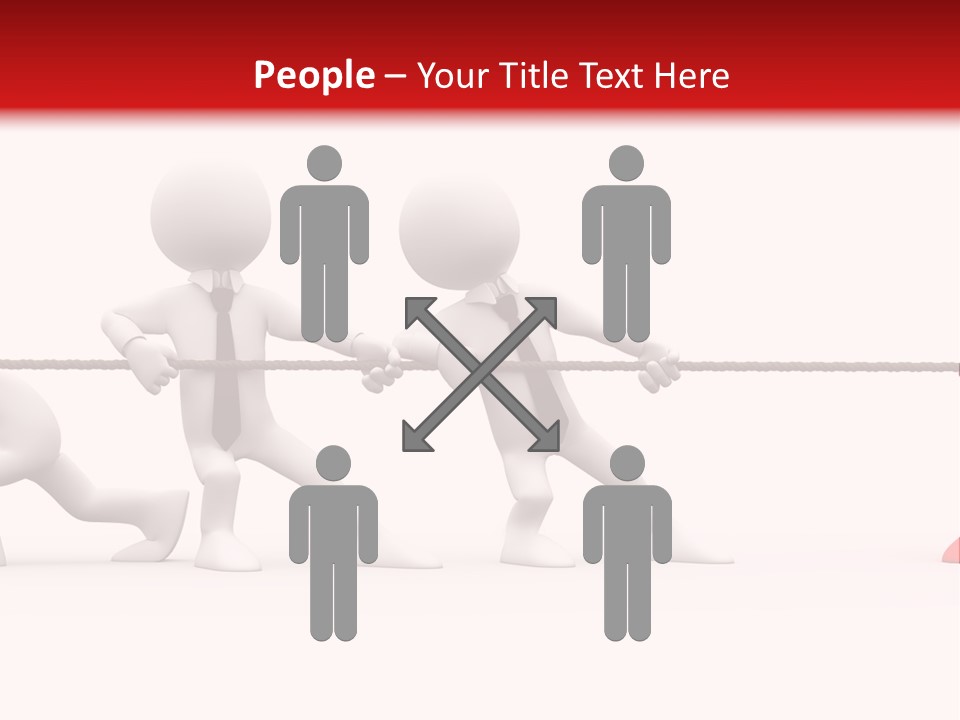 War Red Men PowerPoint Template