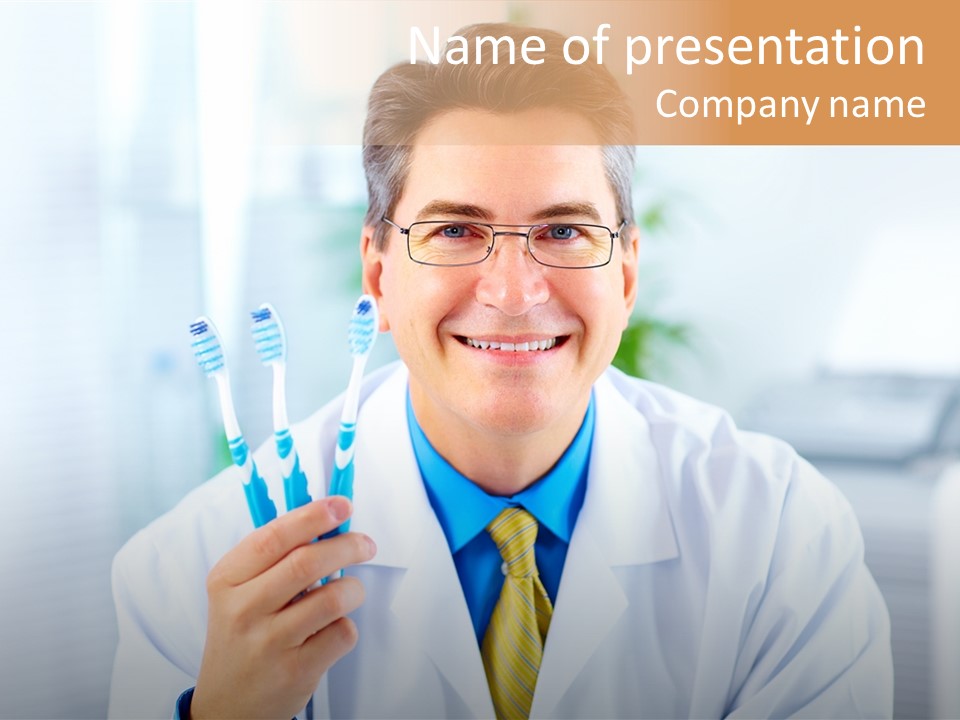 Clinic Uniform Man PowerPoint Template