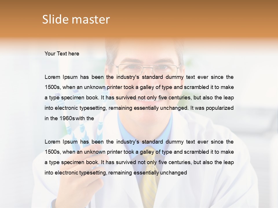 Clinic Uniform Man PowerPoint Template