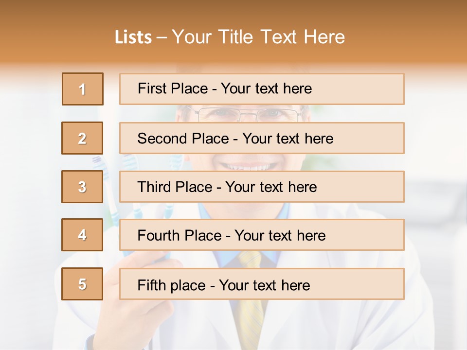 Clinic Uniform Man PowerPoint Template