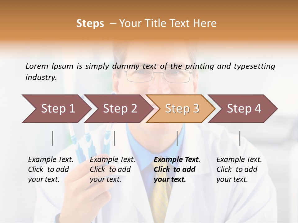 Clinic Uniform Man PowerPoint Template