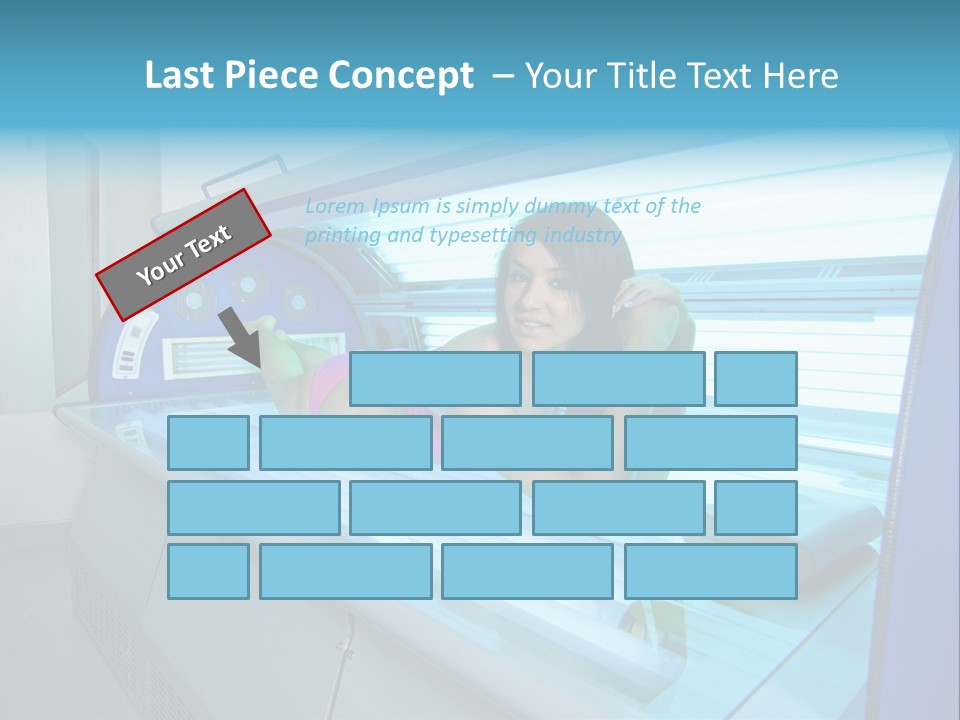 Pleasure Woman Ultraviolet PowerPoint Template