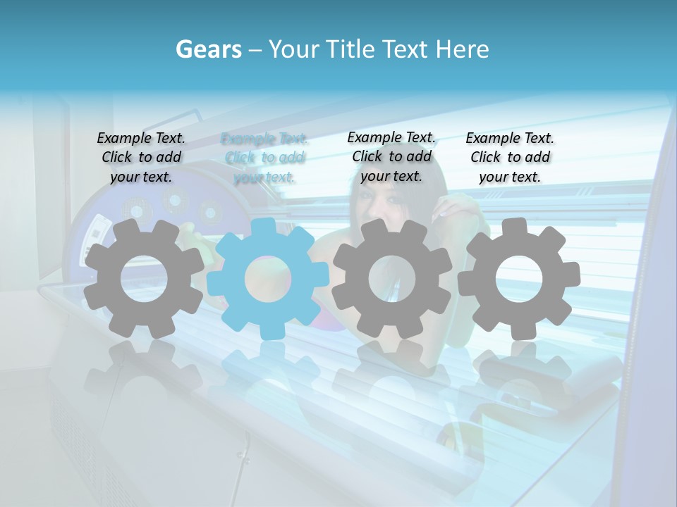 Pleasure Woman Ultraviolet PowerPoint Template