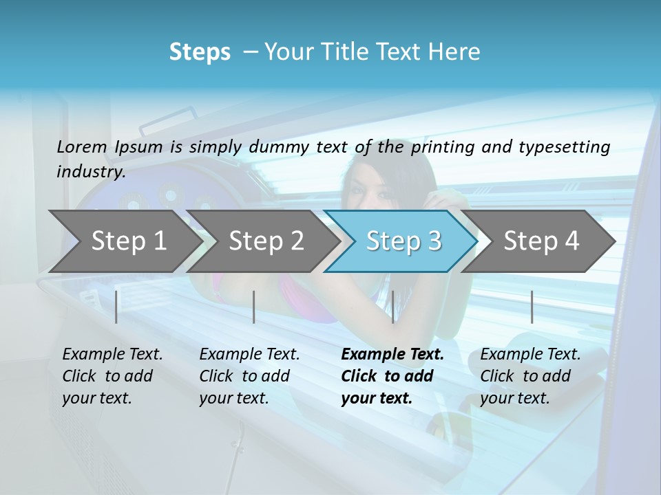 Pleasure Woman Ultraviolet PowerPoint Template