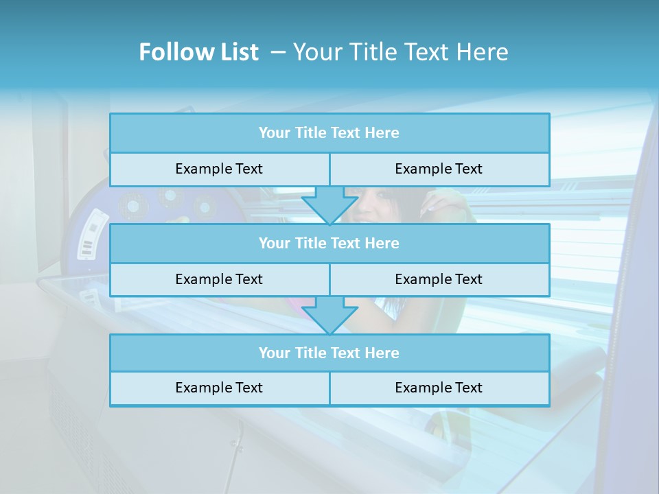 Pleasure Woman Ultraviolet PowerPoint Template