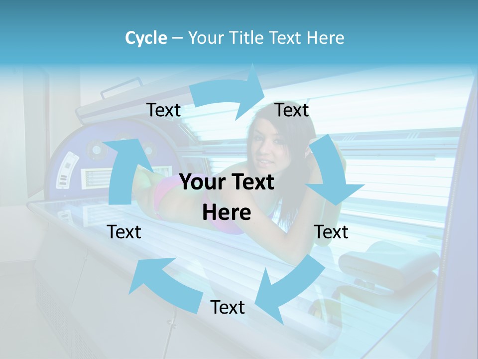 Pleasure Woman Ultraviolet PowerPoint Template