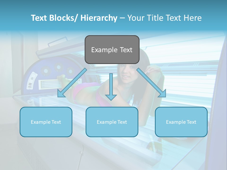 Pleasure Woman Ultraviolet PowerPoint Template