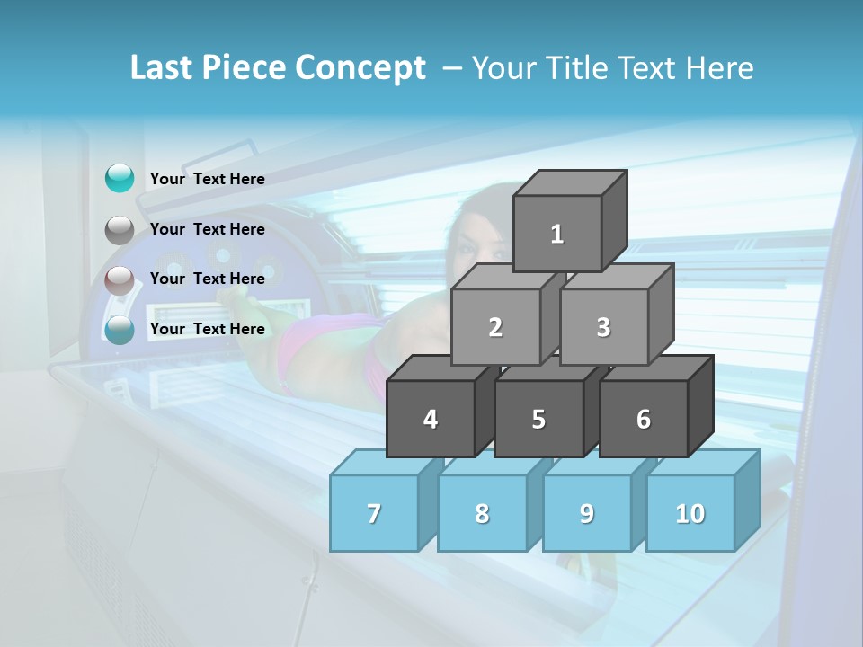 Pleasure Woman Ultraviolet PowerPoint Template