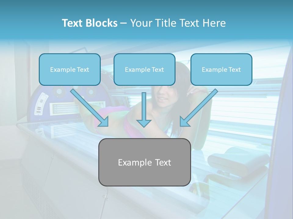 Pleasure Woman Ultraviolet PowerPoint Template