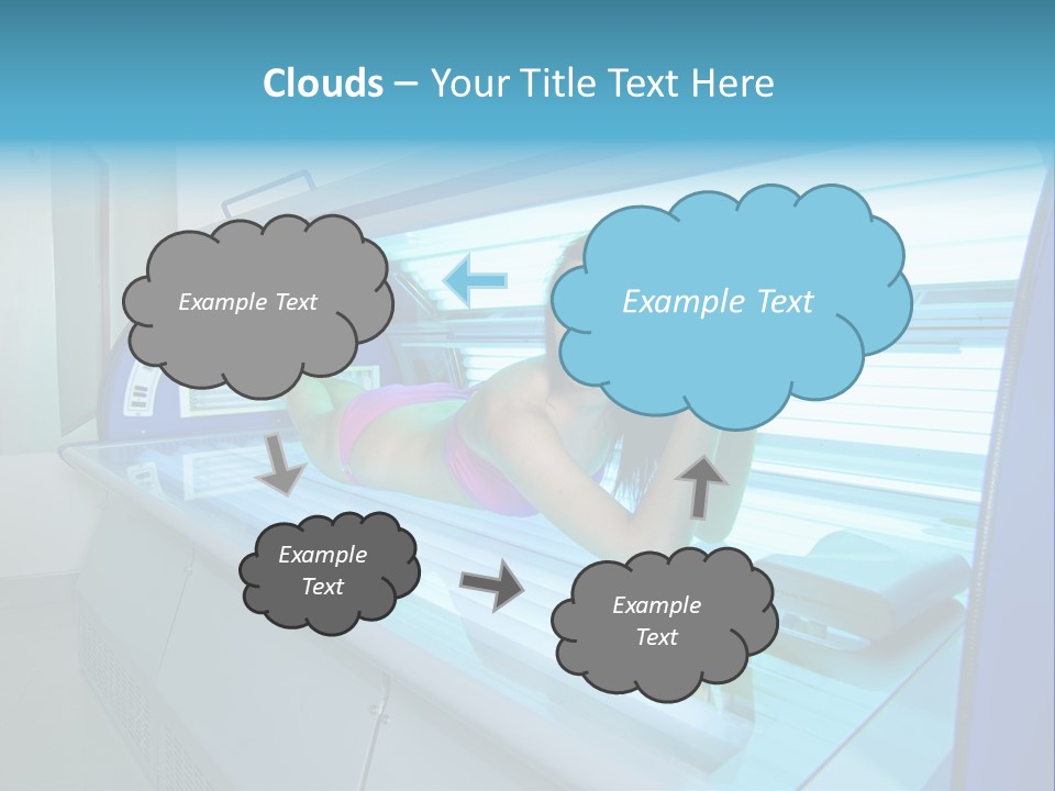 Pleasure Woman Ultraviolet PowerPoint Template