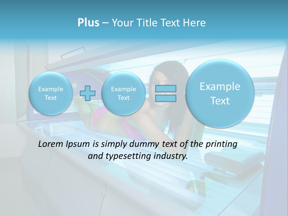 Pleasure Woman Ultraviolet PowerPoint Template