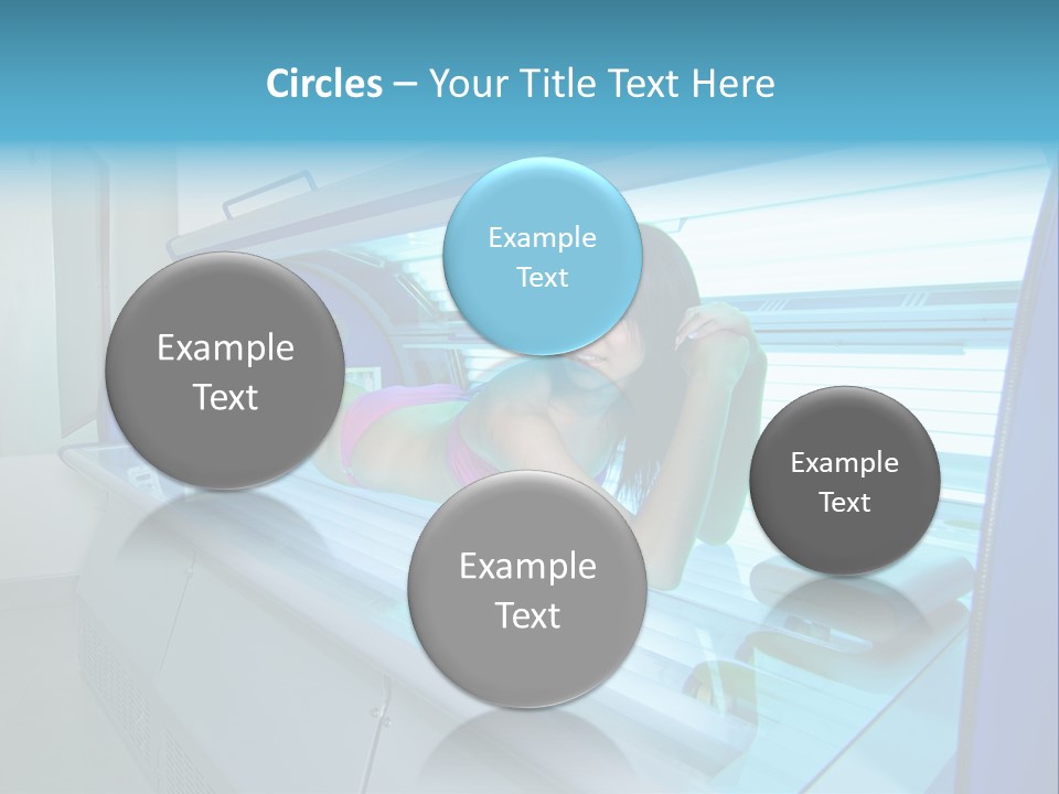 Pleasure Woman Ultraviolet PowerPoint Template