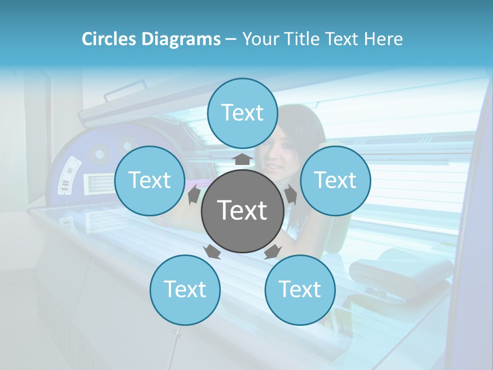 Pleasure Woman Ultraviolet PowerPoint Template