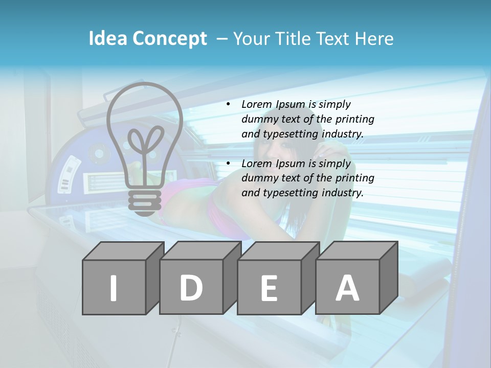 Pleasure Woman Ultraviolet PowerPoint Template