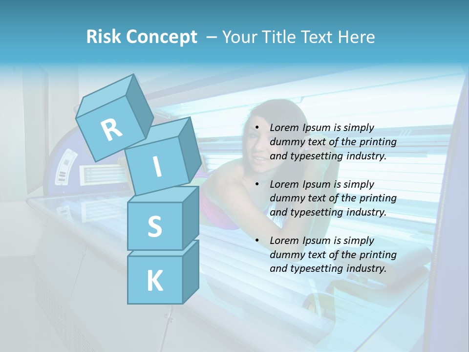 Pleasure Woman Ultraviolet PowerPoint Template