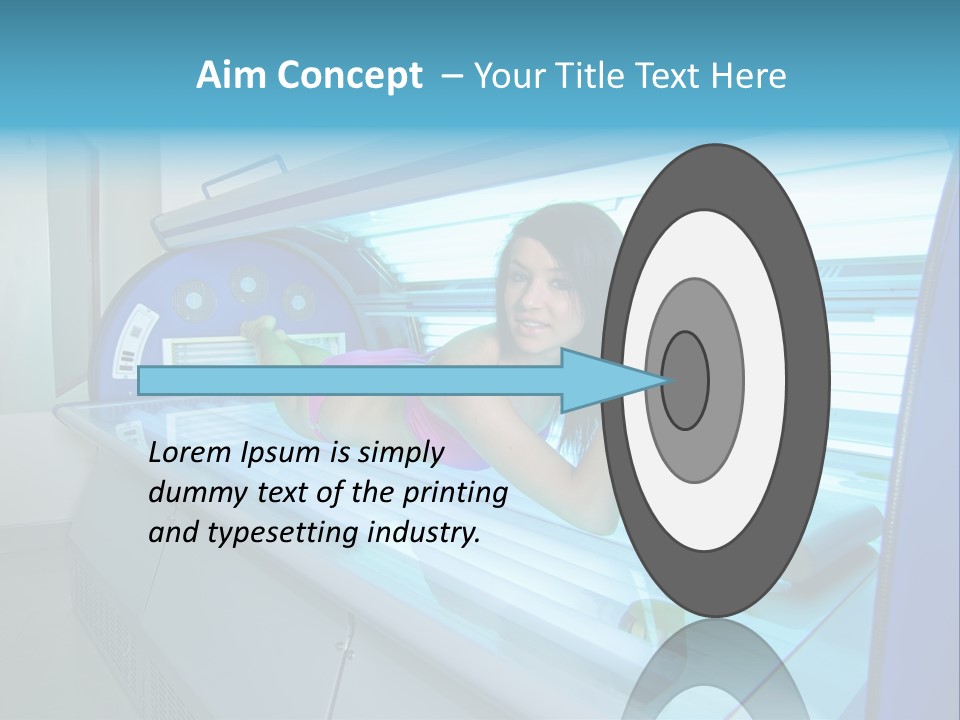 Pleasure Woman Ultraviolet PowerPoint Template