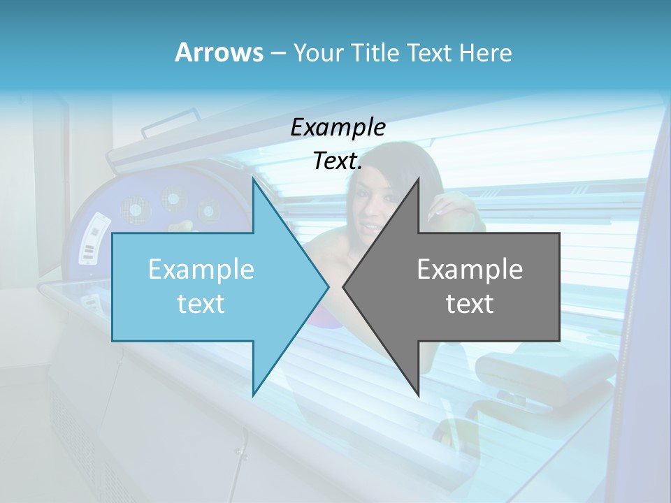 Pleasure Woman Ultraviolet PowerPoint Template