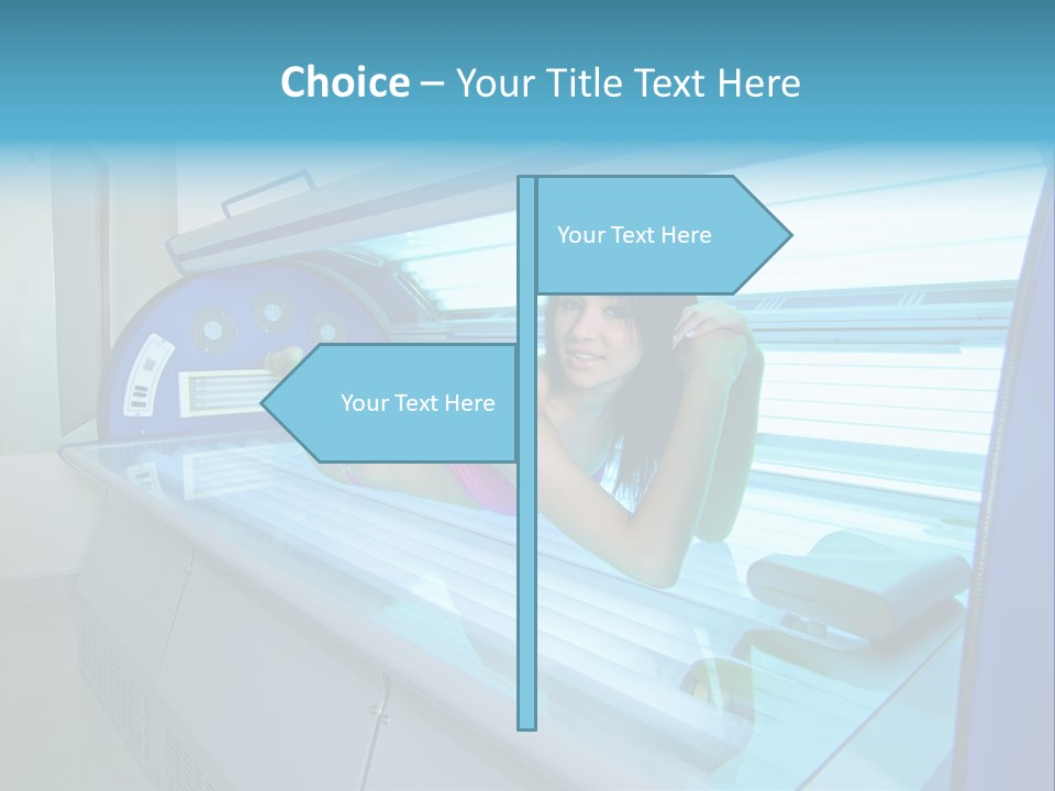 Pleasure Woman Ultraviolet PowerPoint Template