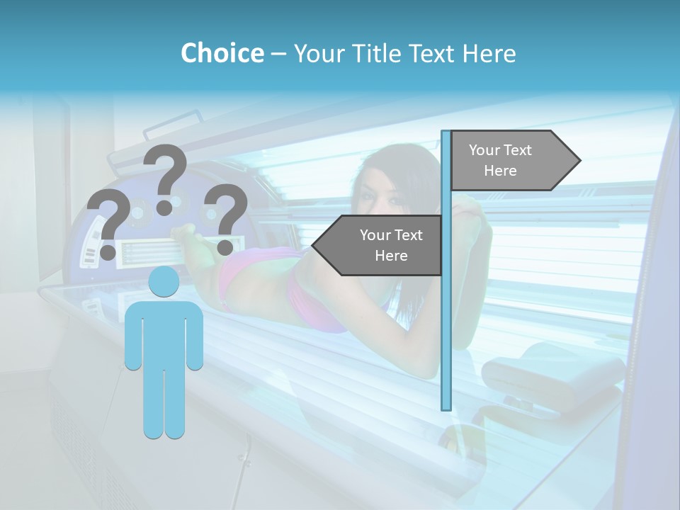 Pleasure Woman Ultraviolet PowerPoint Template